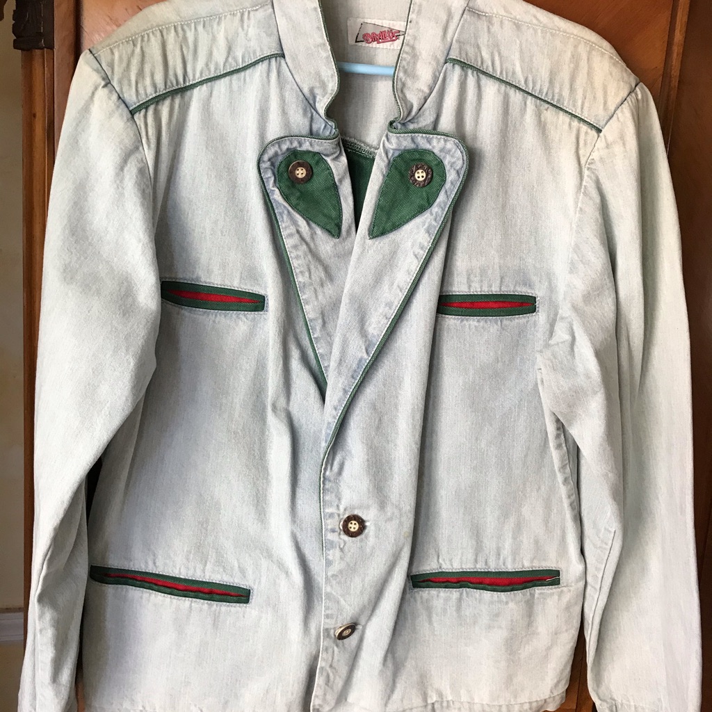 Stylish Green And Gray Men's Jacket